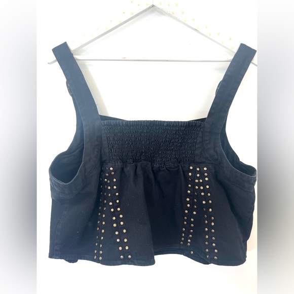 Free People Rikki studded cropped top with metal embellishment - Picture 6 of 10